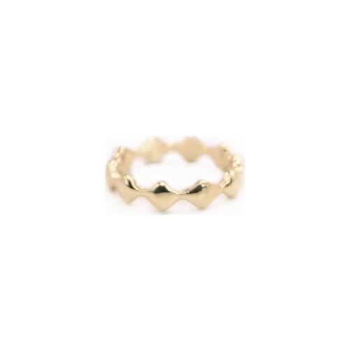 Fashion Large Wavy Ring Simple Style Environmental Protection Material Suitable for Men And Women