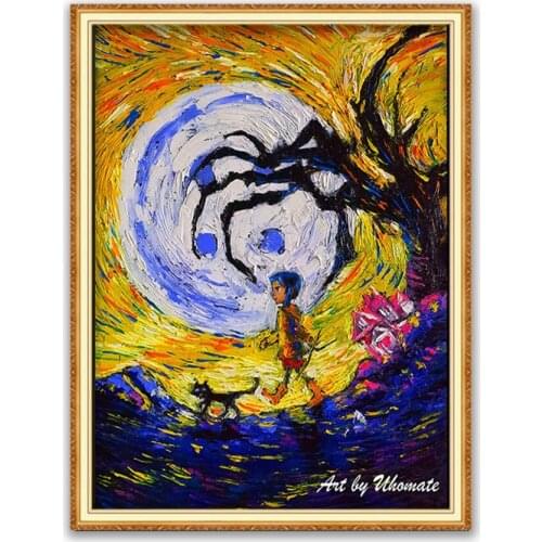 Tim Burton DIY Cross Stitch Embroidery 11CT Kits Craft Needlework Set Cotton Thread Printed Canvas Home Decoration New Design