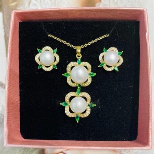 DIY Cheap Pendant Ring and Earrings Jewelry Set Base Mountings Settings Findings Jewelry Settings Parts for Pearls Beads Stones