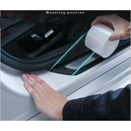 Invisible transparent anti-collision sticker for door sill, door anti-collision strip, luggage pedal protection sticker
