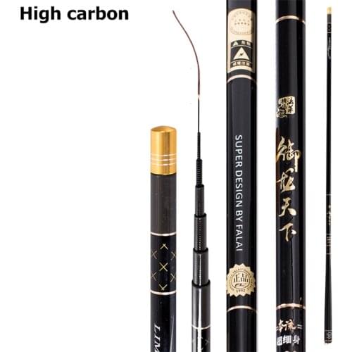 New High Carbon Material SuperHard Carp Fishing Rod 3.6-10M Telescopic Rod Sea fishing Rod Taiwan Fishing Rod For big carp Fish