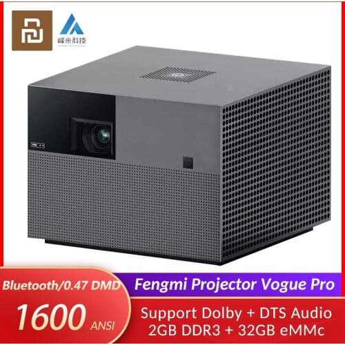 Original Youpin Fengmi Projector Vogue Pro 1080P FHD 1600 ANSI Lumens 4 Channel LED Home Theater Bluetooth Speaker Projector TV