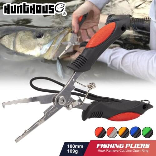 Hunthous Fishing Plier Scissor Braid Line Lure Cutter Hook Remover Tackle Tool Cutting Tongs Multifunction Scissors accessoires