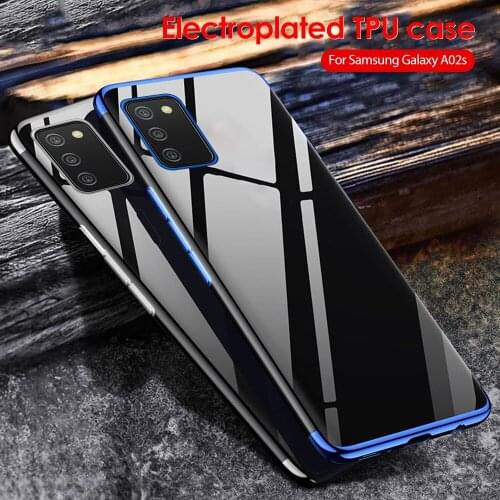 For Samsung Galaxy A12 A02s A51 A71 A72 A52 Transparent Plating Soft Case 3D Laser Back Covers For Samsung A12 A30s A20s A31 A11