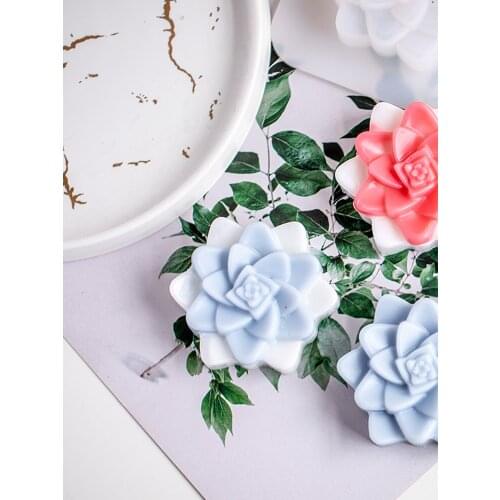 4-hole 3d Flower Silicone Mold Soap Mold Cake Decoration Food Grade Fondant Cake Chocolate Mold Soap Making Supplies Resin Mold