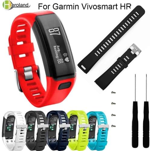 Replacement Soft Silicone Bracelet Sport Strap WristBand Accessory for Garmin Vivosmart HR Smart Watches Band Sport Hot Original