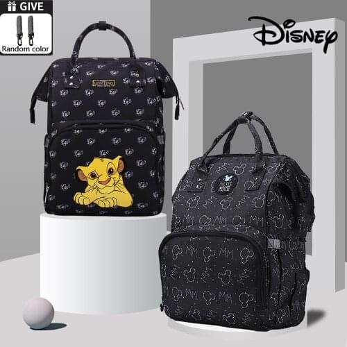 Disney Lion King USB Diaper Bag Baby Backpack Travel Mommy Bag Stroller Baby Carriage Mommy Maternity Diaper Bag Large Capacity