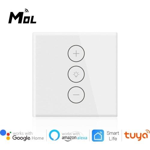 Wit House Tuya Smart Life WiFi Touch Dimmer Switch Light APP EU Wireless Timer Remote Control With Alexa Google Home 220V 110V