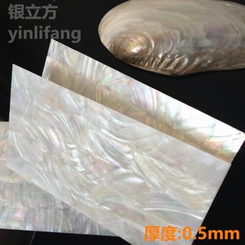 Thickened fresh water with colored white shell plate, natural river shell paper, special hand-carved inlaid decorative materials