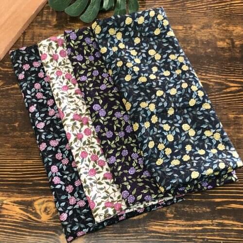 WOMENS Dress Clothing Fabric South Korean Silk Chiffon Printed Fabric Dress Shirt Handmade Doy Retro Cailco/1 M