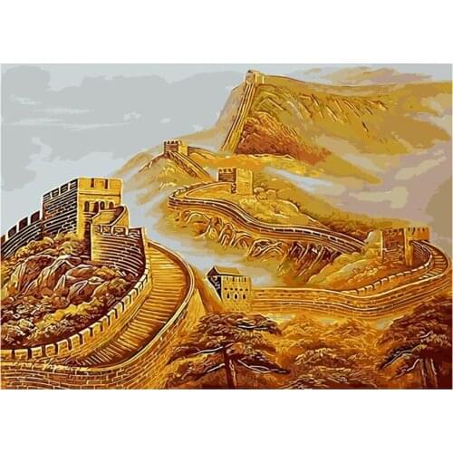 Scenic Diamond Painting Cross Stitch Full Square Rhinestone Diamond Mosaic pictures Diamond Embroidery "Great "Wall in China