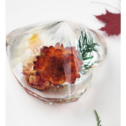 1PCS Epoxy Resin Crystal Epoxy Love Diamond Gift Mirror Silicone Abrasive Tool Mold