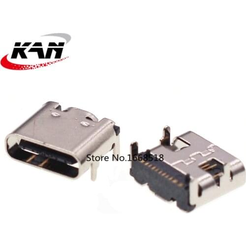 10pcs TYPE-C female socket 16P fast charge four-pin plug-in board patch C-type interface board plug-in 3.1USB connector