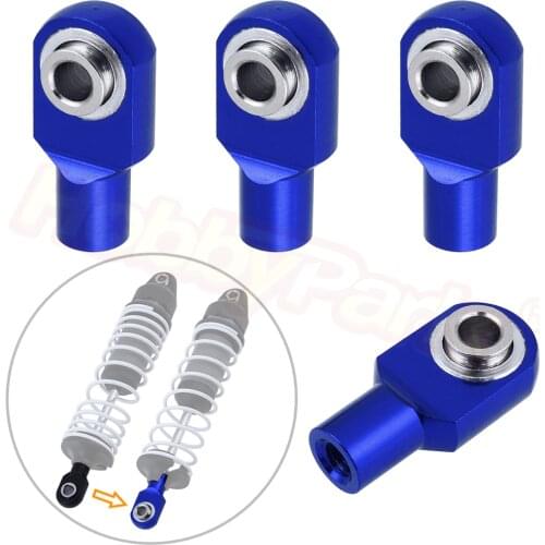 4pcs RC Short Rod Ends with Hollow Balls Aluminum Metal for Traxxas RC Cars Replacement of 2742X