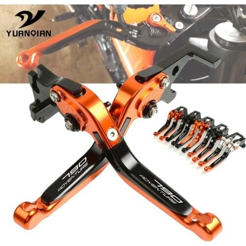 Motobike CNC Aluminum Motorcycle Accessories Folding Extendable Adjustable Brakes Clutch Levers FOR 790 Adventure 2018-2020