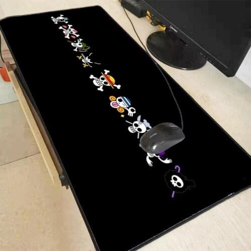 Mairuige One Piece Anime Large Gaming Mouse Pad Locking Edge Mouse Mat Gaming Mouse Anti-slip Rubber Mousepad for Game Laptop PC