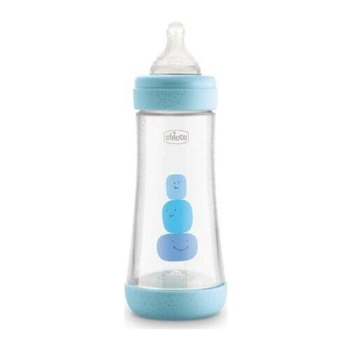 CHICCO BIBERON PERFECT 4 MESES+300ML AZUL