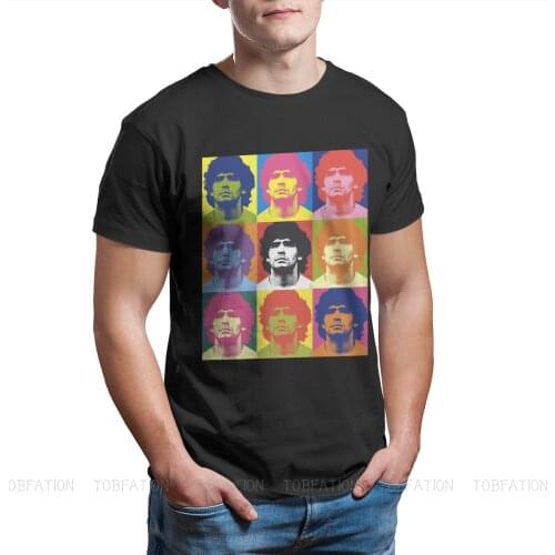 Maradona T Shirt RIP Mourn TShirt Diego Armando Franco Argentine Football Player Golden Kid World Cup Winner Cotton Mans Tops