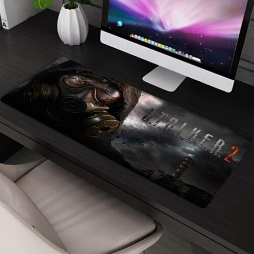 Gaming stalker Portable Large Gaming Mouse Pad Gamer Waterproof PU Leather Suede Desk Mat Computer Mousepad Keyboard Table Cover