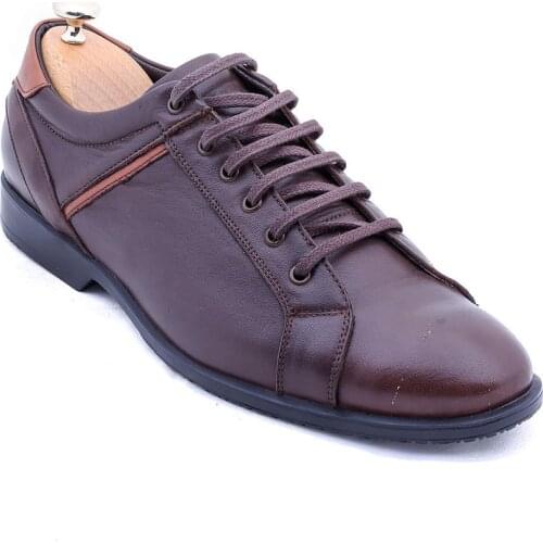 Leather Lace Up Brown Shoes Wessi
