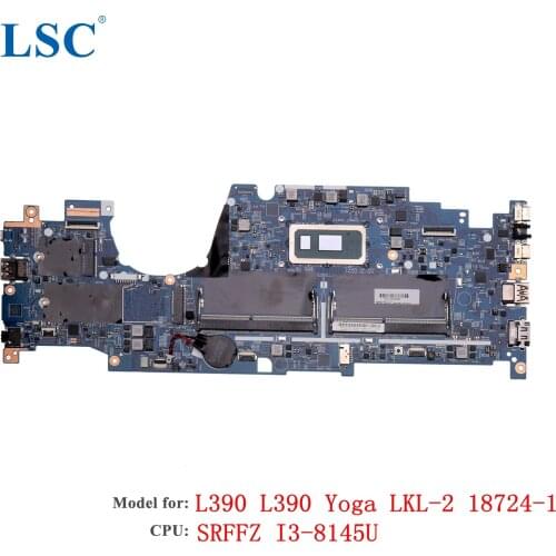 For Lenovo ThinkPad L390 L390 Yoga Laptop Motherboard Lkl-2 18724-1 FRU;02DL830 CPU: i3-8145U