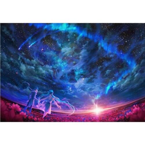 Starry sky couple pattern 5D DIY full diamond cross stitch diamond mosaic home decoration