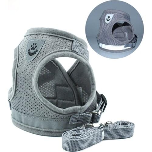 New Pet Harness Vest Reflective Breathable Small Dog Accessories for Wholesale