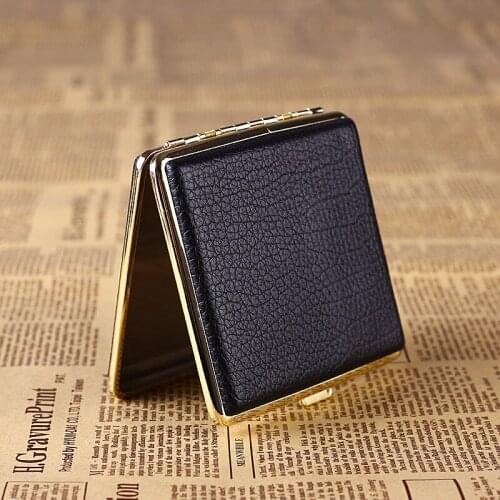 IMCO Original Cigarette Case Cigar Box Genuine Leather Tobacco Holder Pocket Storage Container Smoking Cigarette Accessories