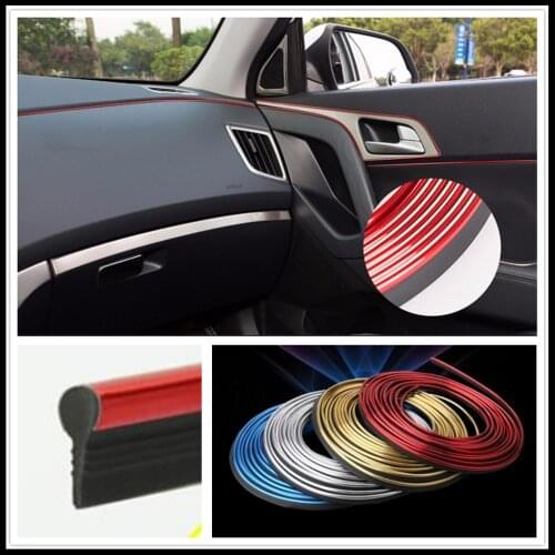 Car interior Decoration thread line Insert Strip Accessories for Volkswagen vw 07 EOS 2.0 TF Phaeton 6.0 EOS 2.0 FS Touareg