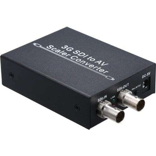3G SDI to AV Scaler Converter HD SD L/R Analog Stereo Audio Converter Signal converter