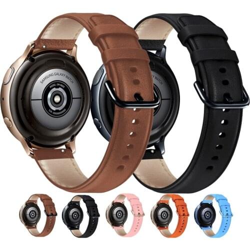 Genuine Leather Watch Band For Samsung Galaxy Watch 3 41mm Bracelet Smart Sport Strap replacement Strap For Galaxy Active Strap