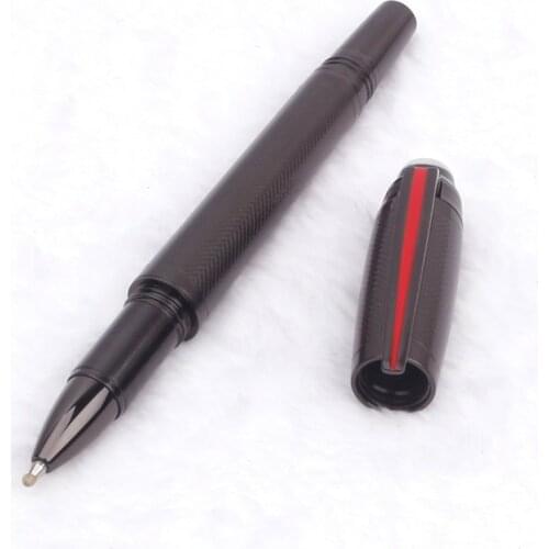 Luxury MB Speed Rollerball Pen Ultra Black Ballpoint Pen Inlay Diamond on Top Best Pens Stationery Gift Set