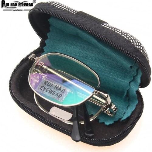 Unisex Fold Reading Eyeglasses Clear Presbyopic Eyeglasses Spectacles Reading Glasses Resin Lenses