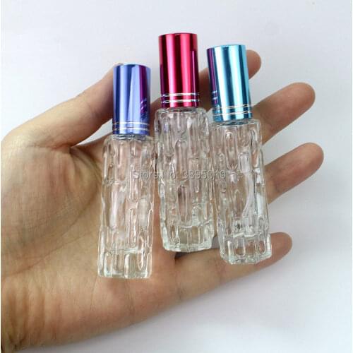10ml Glass Vials Transparent Glass Perfume Bottle Portable Travel Perfume Atomizer Spray Bottle Cosmetic Container F557