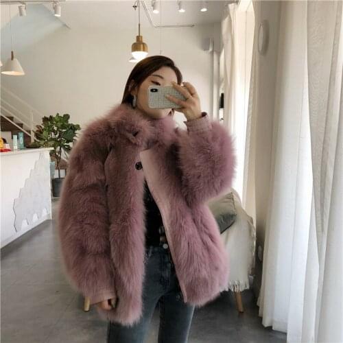 High Quality Warm Extra Comfortable Soft Short Thicken 100% Natural Fox Fur Coat Real Leather Free Shipping Genuine Fur Clothes