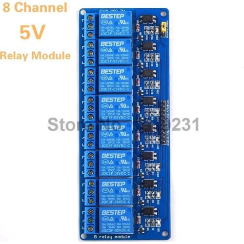 5V 8 Channel Relay Module Optocoupler Drive Module Low Level Trigger 8 Way Relay Module Control Board