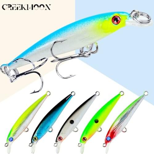 8pcs 5cm 2.1g Fishing Lure Minnow Hard Bait Tackle Lures 3D Eyes Peche Wobblers Floating Crankbaits for All Water Sea Carp Baits