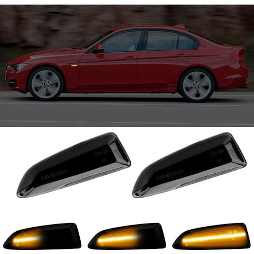 2pcs LED Dynamic Side Marker Lights Flowing Turn Signal Light For Opel Vauxhall Astra J K Crossland X Grandland Insignia B