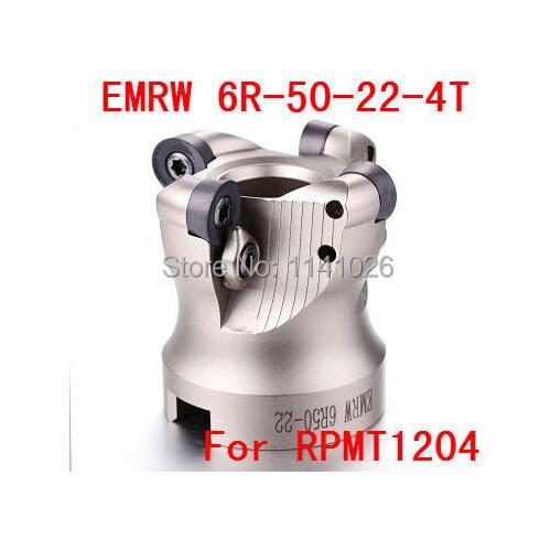 Free Shopping EMRW 6R-50-22 -4T Face End Milling Cutter Indexable Flat Roughing Cutting ,CNC Milling Cutter