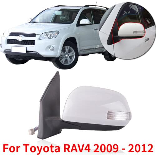 CAPQX 9wire For RAV4 2009 2010 2011 2012 Side Rearivew Rear View Mirror With Electric Auto folding Heating LED Turn Signal light