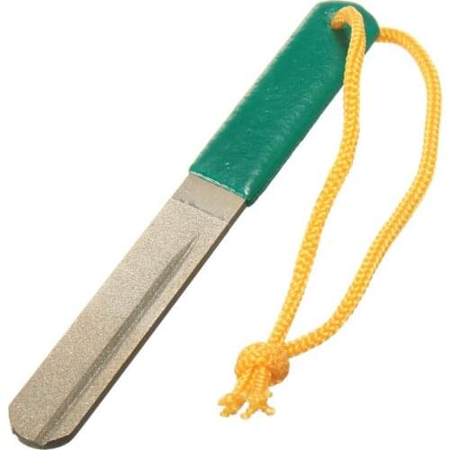 Combiubiu Outdoor Mini Diamond Fish Knife Hook Sharpener Sharpening File Fishing Hunting
