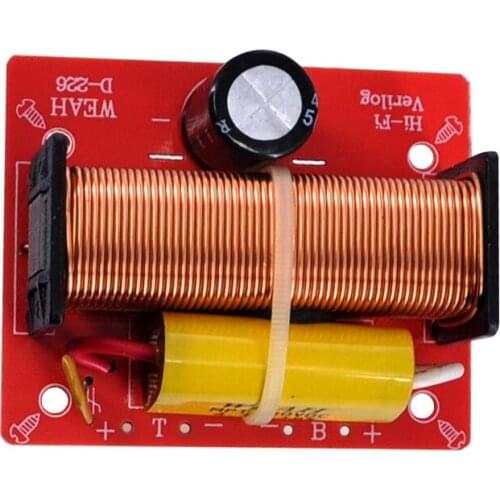 100W Tweeter Bass Frequency Divider 2 Way Treble Woofer Crossover Board Profession Speaker Filter Home Theater DIY