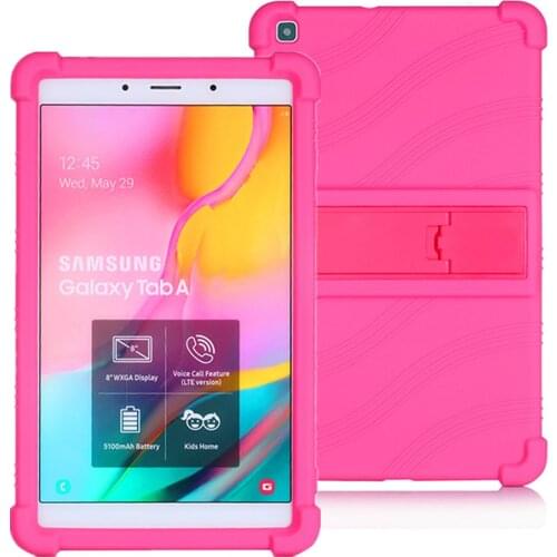 Child Kickstand Silicon Case For Samusng Galaxy Tab A 8.0 inch (2019) SM-T290 T295 T297 Tablet Case Shockproof Shell Case Cover