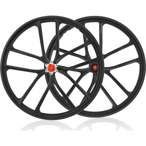 Mountain Bike Disc Brake Wheel Set 20 Inch Bicycle Wheel Magnesium Alloy Hub Integrated Wheels Rims