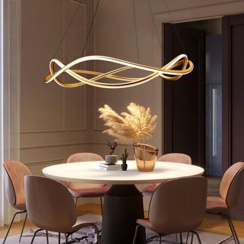 European and American lamps light luxury dining room living room Nordic modern minimalist creative design chandelier