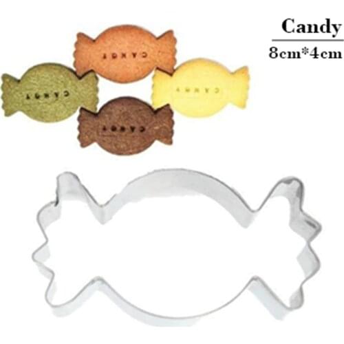 Candy Shape Sushi Cutlery Mousse Biscuit Stamp Cookie Cutter Pastry Tools Fondant Stainless Steel Best Selling Baking Mold