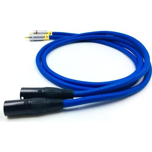 HiFi Cardas RCA to XLR Balanced plug Audio Cable High Quality 2 RCA Male to 2 XLR Female Cable