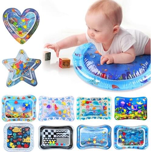 Baby Play Water Mat Inflatable Infants Tummy Time Playmat Toys Toddler Activity Play Center Water Mat Support Dropshipping