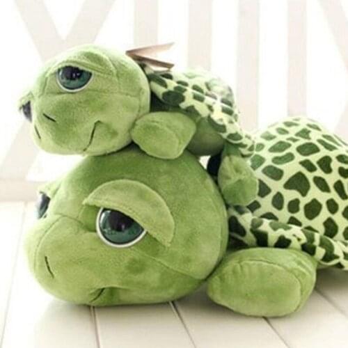 20cm Hot Sale Lovely Army Green Big Eyes Turtle Plush Toy Tortoise Doll Turtle Kids For Children Boys Birthday Christmas Gift