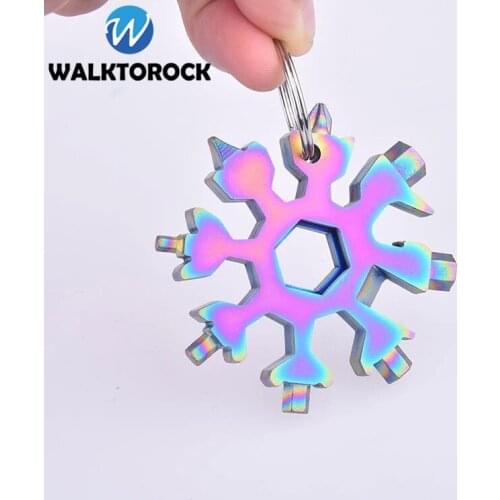 Multi-tool Snowflake Multi-tool Card Combination Compact Multifunction Screwdriver Durable Stainless Steel Gadget 18 in 1
